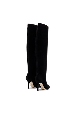 Kate Slouch Boot In Black Suede