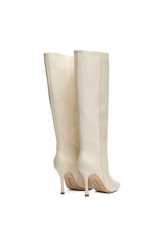 Kate Boot In Ivory Leather