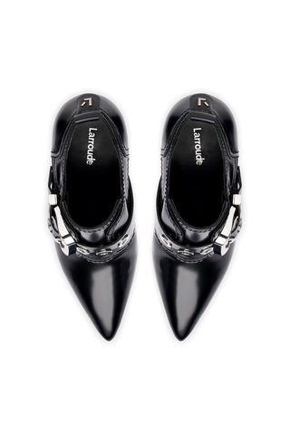 Stewart Bootie In Black Leather