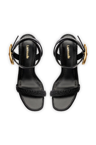 Verona Sandal In Black Leather