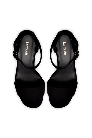 Dolly Sandal In Black Suede
