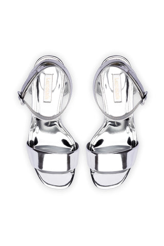 Dolly Sandal In Silver Specchio