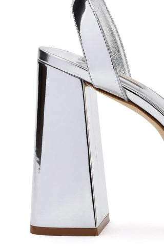 Dolly Sandal In Silver Specchio