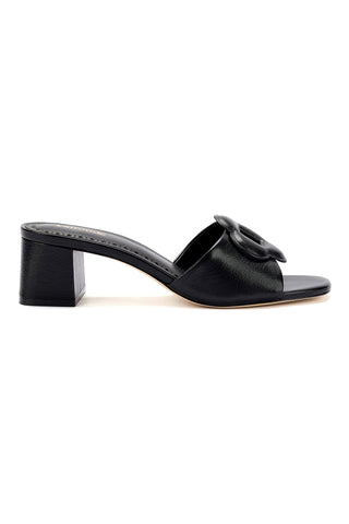 Flora Mule In Black Leather