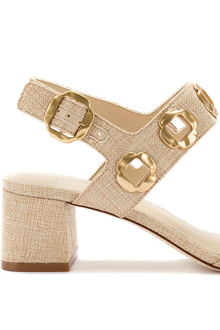 Milan Sandal In Beige Raffia
