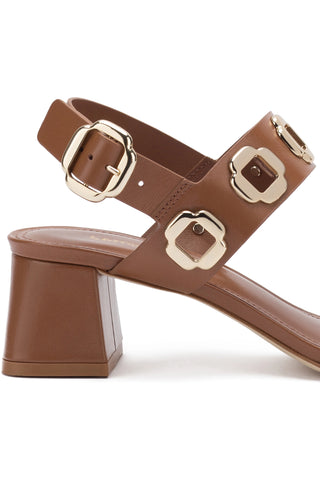 Milan Sandal In Caramel Leather