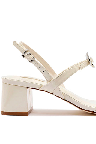 Tinx Block In Ivory Patent Leather