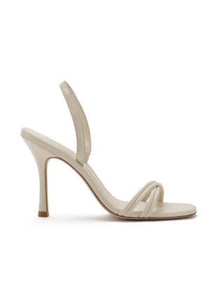 Annie Sandal In Ivory Leather