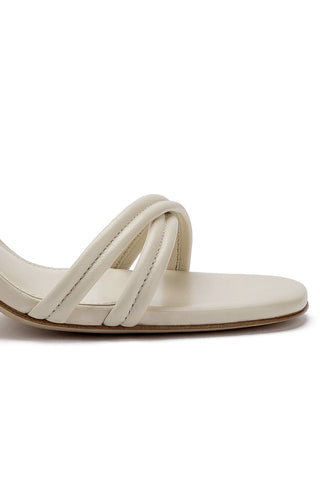 Annie Sandal In Ivory Leather