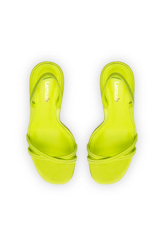 Annie Sandal In Lemon Satin