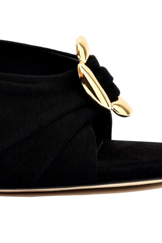 Mayfair Sandal In Black Suede