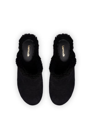 Miso Platform Clog In Black Knit