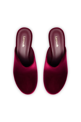 Miso Platform Clog In Wine Velvet