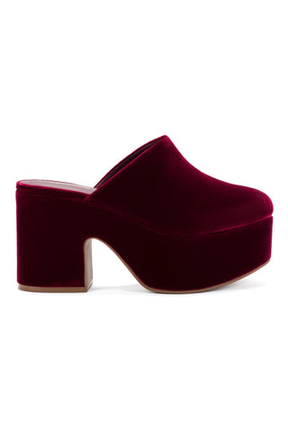Miso Platform Clog In Wine Velvet