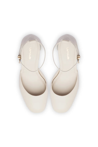 Ari Pump In Ivory Leather