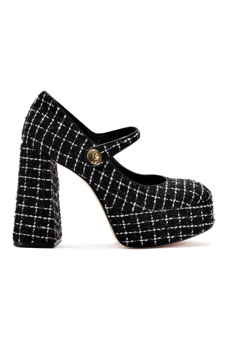 Emma Pump In Black Tweed