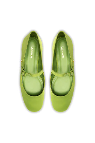 Blair Ballet Flat In Kiwi Satin