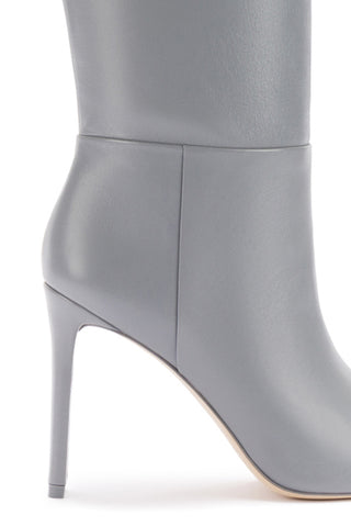 Larroudé x Jennifer Fisher Boot In Cement Grey Leather
