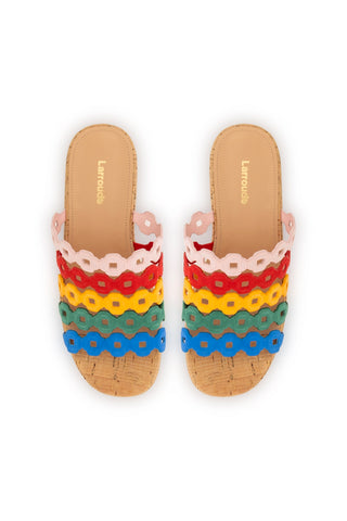Charli Mule In Multicolor Leather