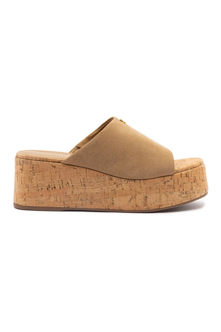 Charli Mule In Peanut Suede