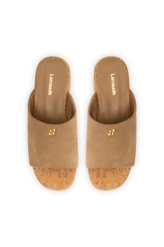Charli Mule In Peanut Suede