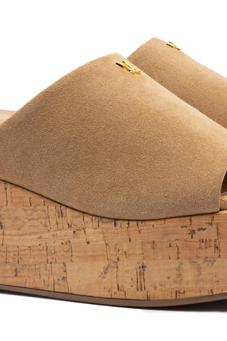Charli Mule In Peanut Suede
