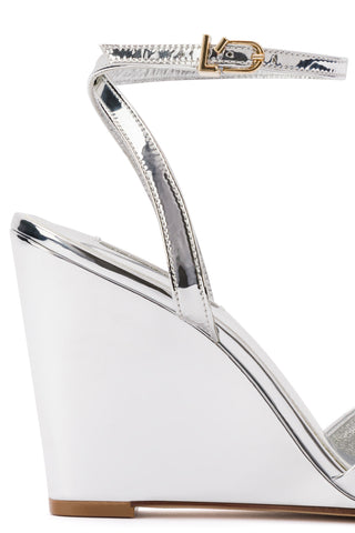 Yves Wedge In Silver Specchio