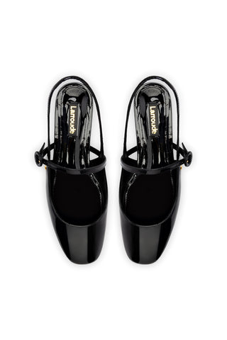 Georgina Ballet Flat In Black Patent Leather