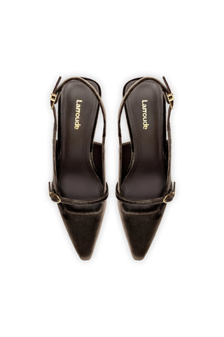 Ines Pump In Expresso Velvet