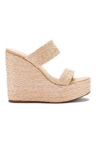 Pamela Wedge In Natural Raffia