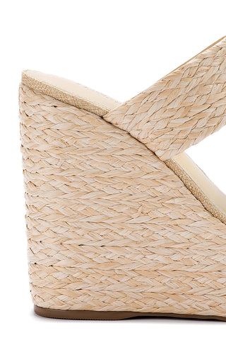 Pamela Wedge In Natural Raffia