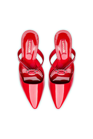 Daisy Pump In Scarlet Patent Leather