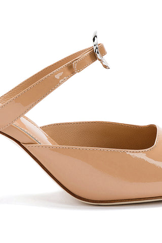 Daisy Pump In Tan Patent Leather