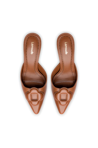 Flora Pump In Caramel Leather