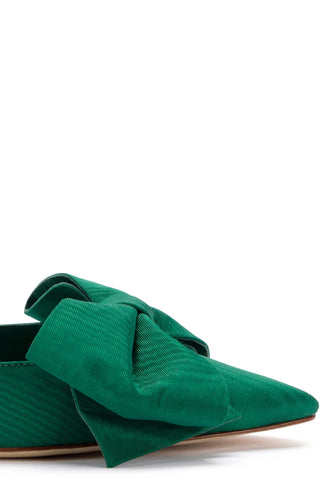 Mini Elle Pump In Emerald Fabric