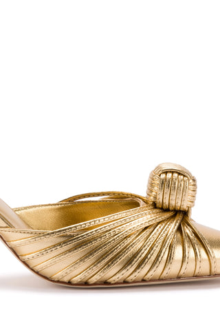 Mini Valerie Pump In Gold Metallic Leather