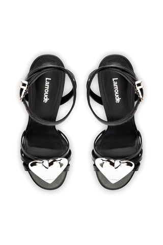 Amore Sandal in Black Leather