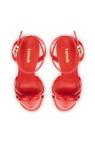 Amore Sandal in Scarlet Leather