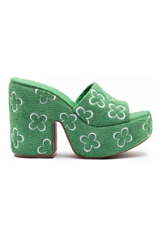 Margot Wedge In Evergreen Soft Towel
