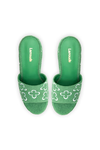Margot Wedge In Evergreen Soft Towel