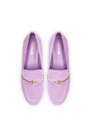 Katherine Loafer In Lilac Suede