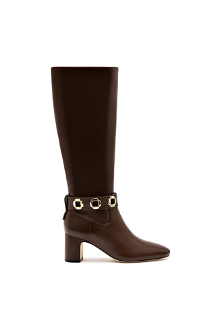 Milan Block Boot In Cognac Leather