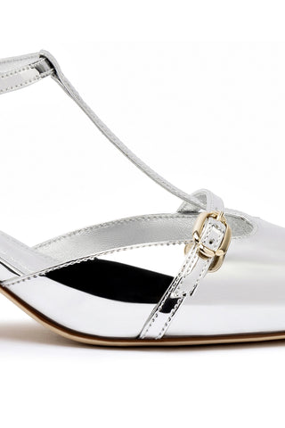 Grace Pump In Silver Specchio