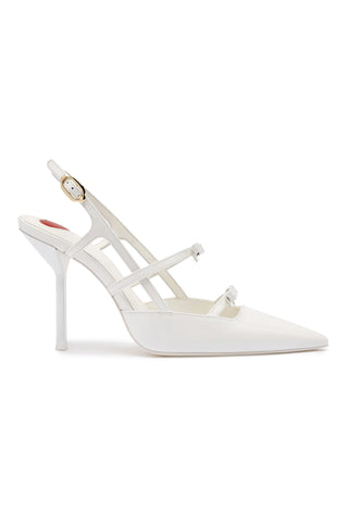 Brooks Pump In White Patent Leather