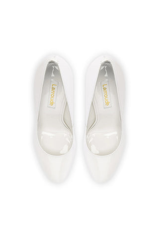 Michelle Pump In White Patent Leather