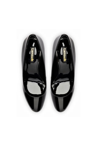 Michelle Lo Pump In Black Patent Leather