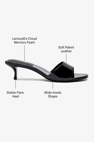 Greta Mule In Black Patent Leather
