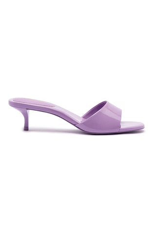 Greta Mule In Lilac Patent Leather
