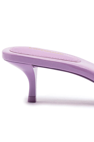 Greta Mule In Lilac Patent Leather