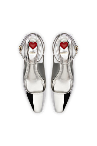 Amal Pump In Silver Specchio